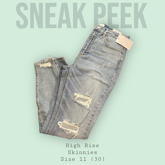 Sneak Peek Denim - SALE 2 for $15 😎NWT Sneak PeekHigh Rise Skinnies Size 11(30) - Still in Plastic